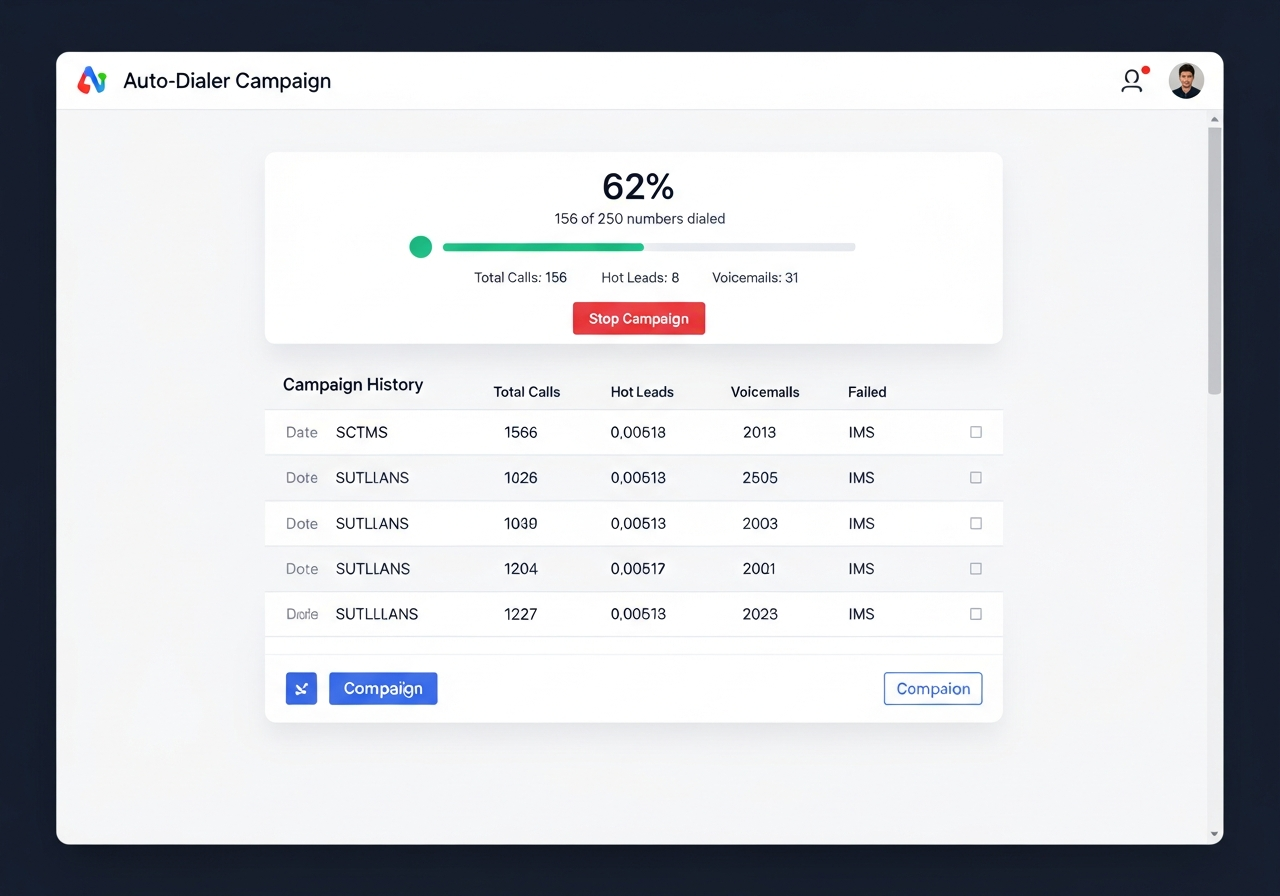 Campaign dialer